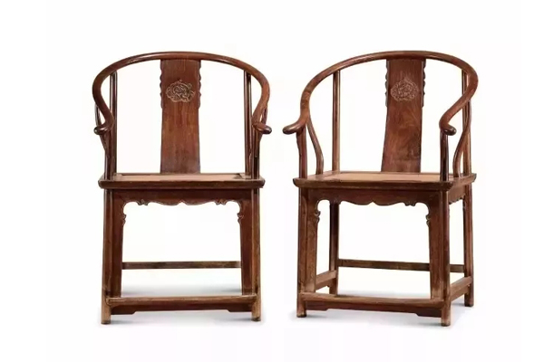明末清初 黄花梨螭龙纹圈椅 （一对）