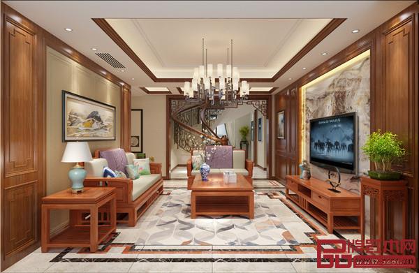 双洋红木全屋家装示意图