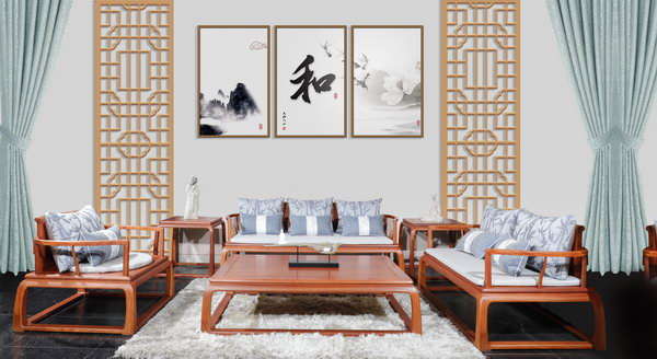 双洋红木——《云水谣沙发》